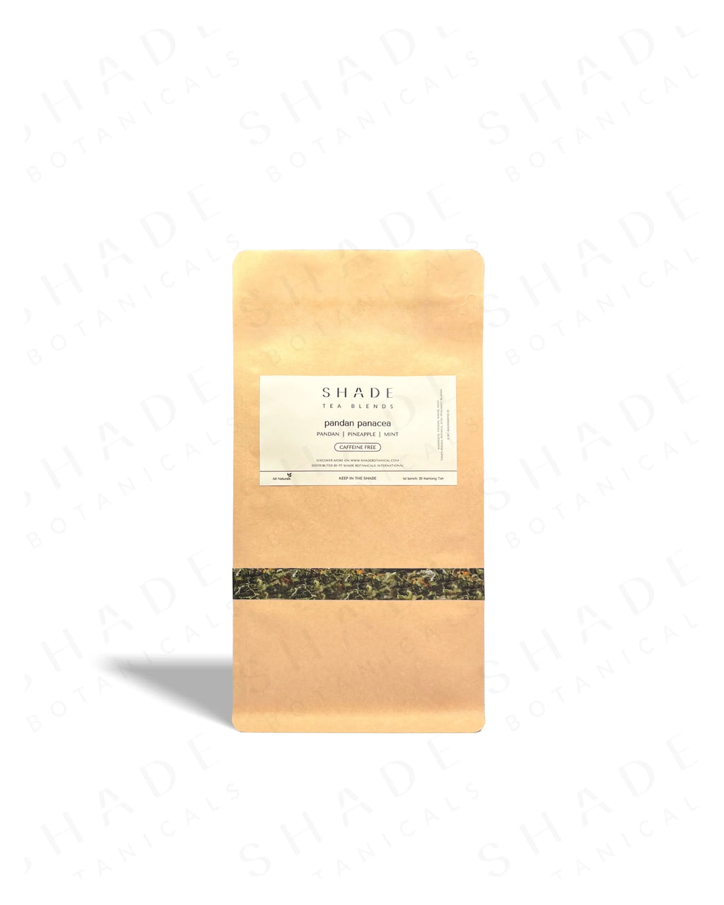 Shade Botanicals Pandan Panacea Loose Leaf Tea Bag Pack