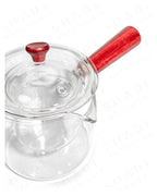 Shade Botanicals front handle teapot close up front view 