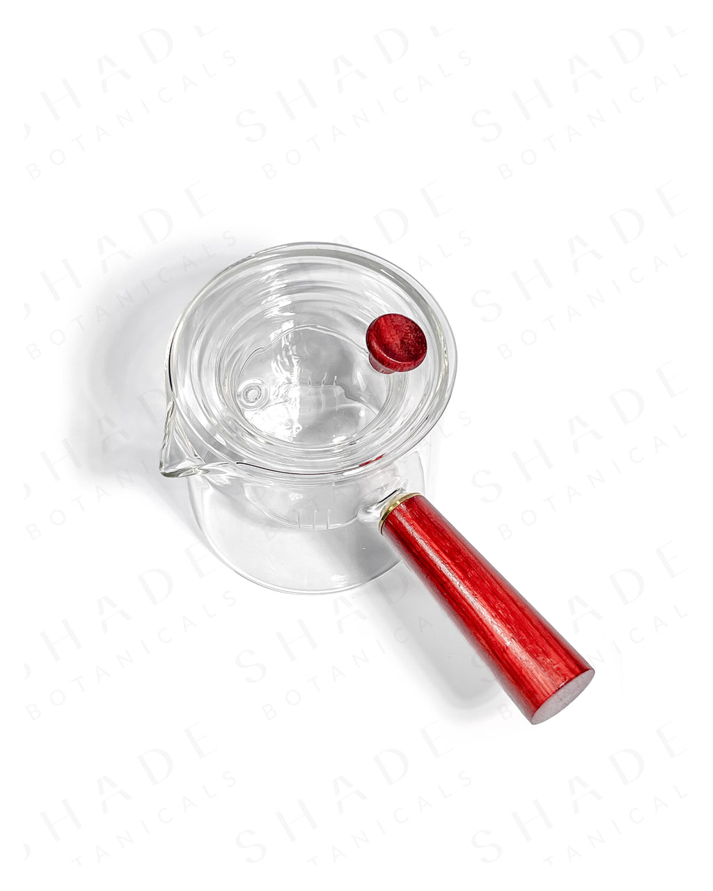 Shade Botanicals front handle teapot top view 