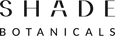 Shade Botanicals logo with black text on a white background