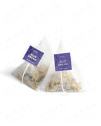 Shade Botanicals Blue Dream loose leaf tea inside a small tea pack